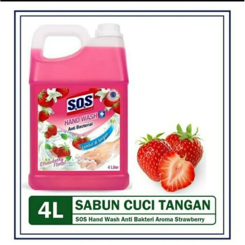 Jual Sos Hand Wash Sabun Cuci Tangan L Strawbery Shopee Indonesia