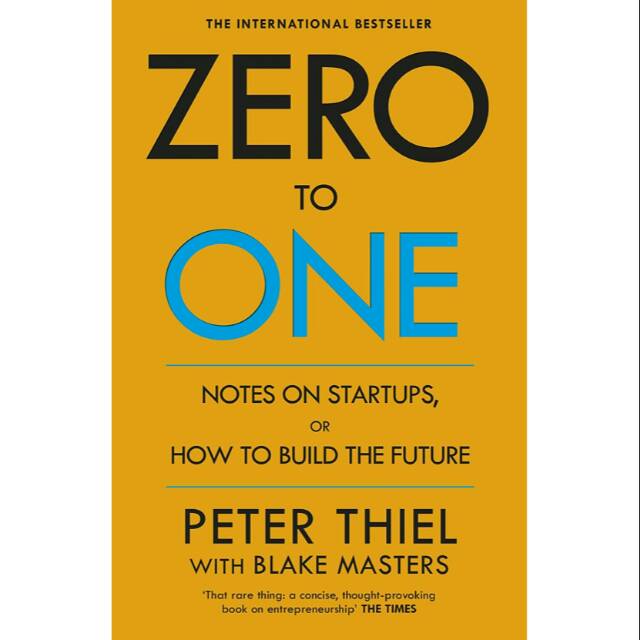 Jual ZERO TO ONE PETER THIEL