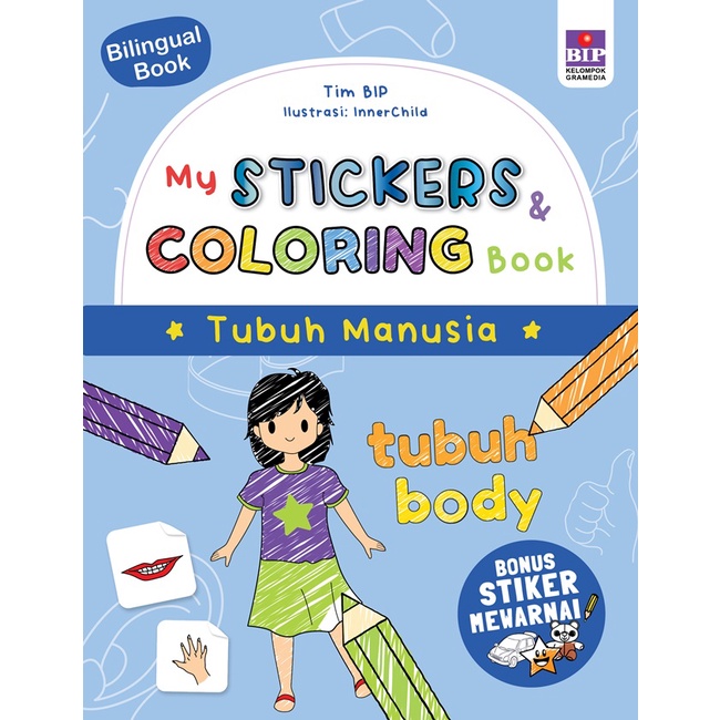 Jual Buku My Stickers & Coloring Book 03: Tubuh Manusia - ORIGINAL BIP ...
