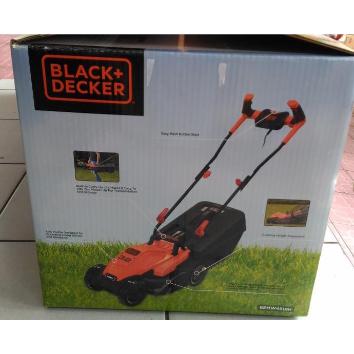 Jual Mesin Potong Rumput Dorong Listrik Black Decker 1200W 32Cm ...