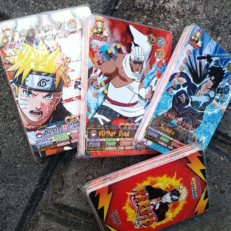 Jual MAINAN KARTU GAMBAR NARUTO GABUNGAN / BORUTO TRI DIMENSI ISI ...