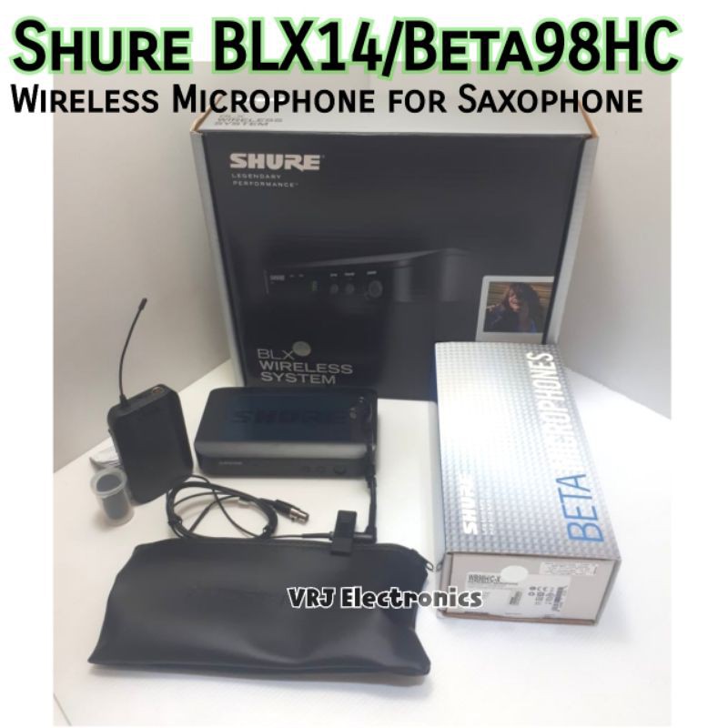 Jual Shure BLX14 Beta98HC Wireless Microphone for Saxophone