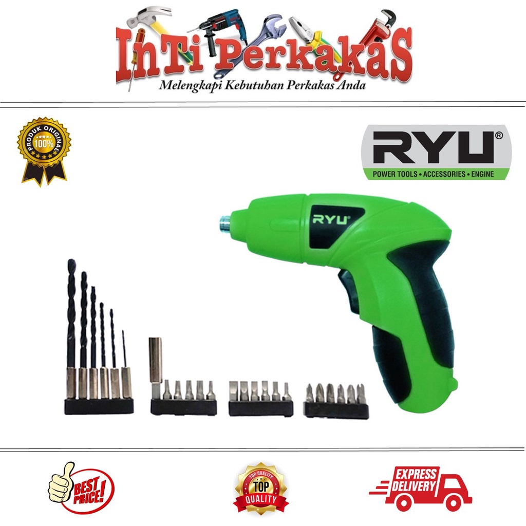 Jual Mesin Bor Cordless Ryu Rcd V Bor Baterai Batre Alat Pertukangan Mesin Bor Cordless