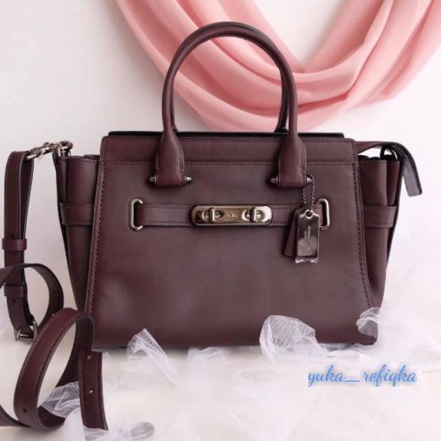 Coach cheap swagger oxblood