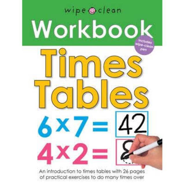 Jual Workbook Times Tables - Wipe Clean Workbook | Shopee Indonesia