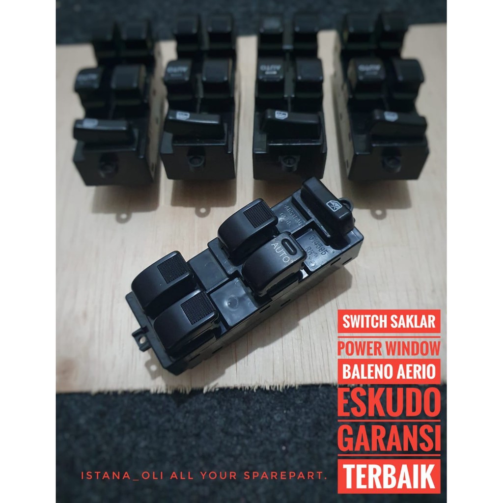 Jual Master Saklar Switch Power Window Depan Kanan aerio, baleno
