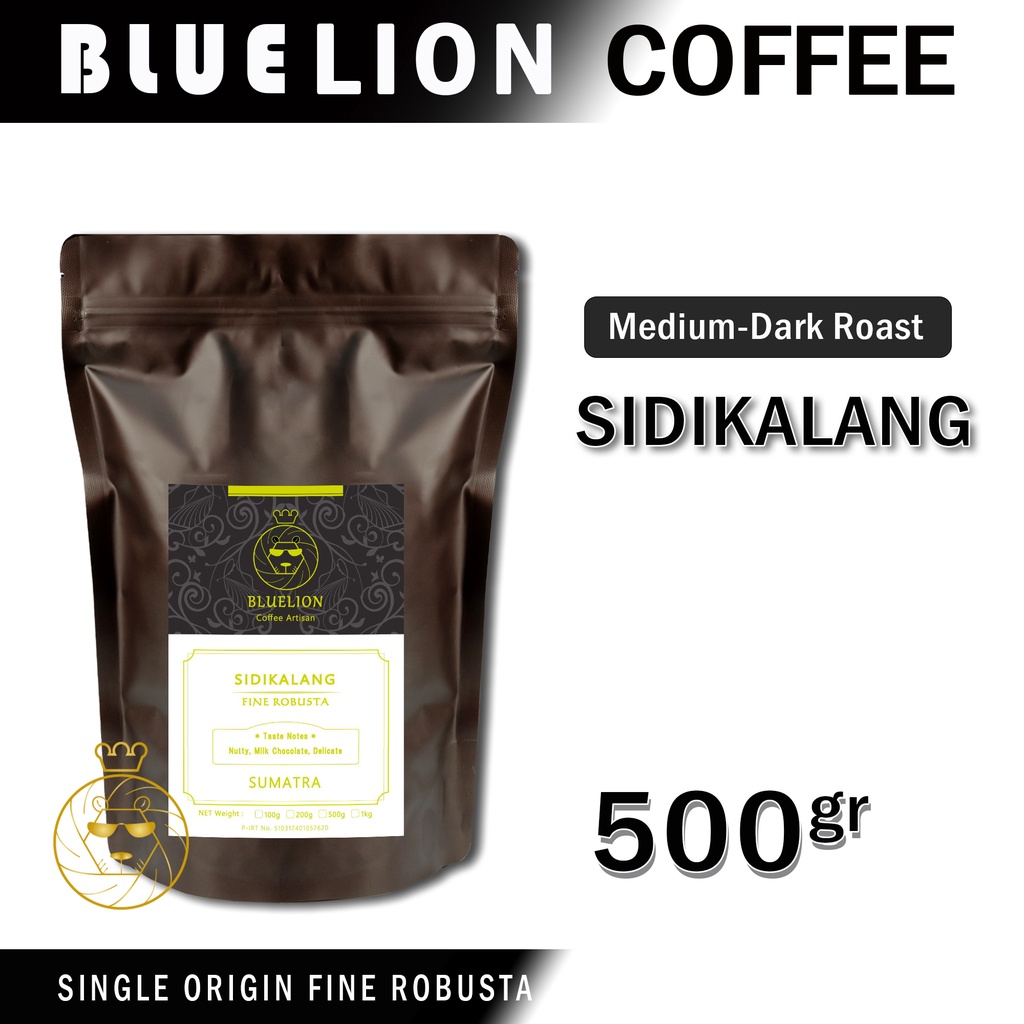 Jual Bluelion Coffee Sidikalang Gram Medium Dark Roast Biji Kopi