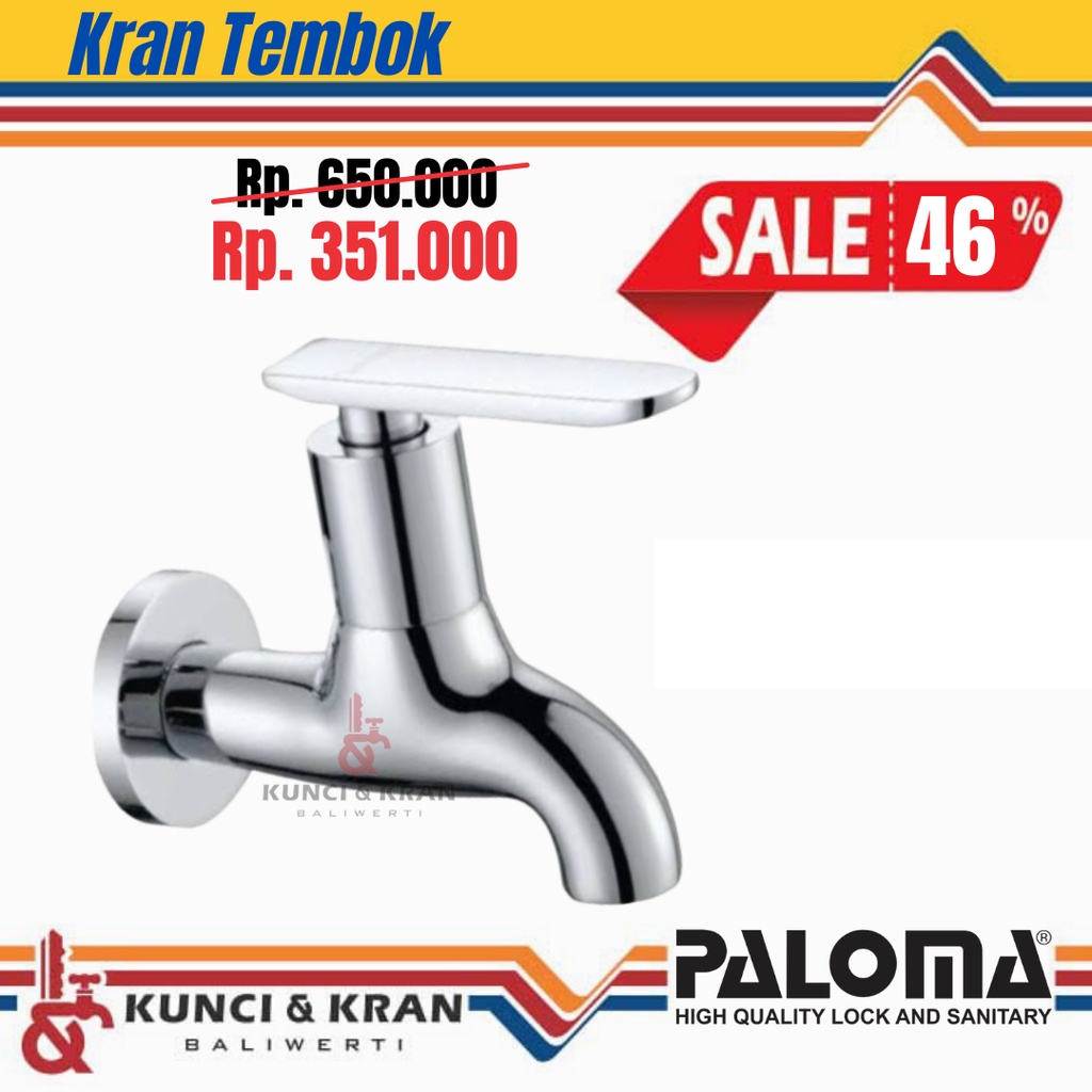 Jual Kran Tembok Paloma Fcp Brsitol Short Wall Tap Chrome