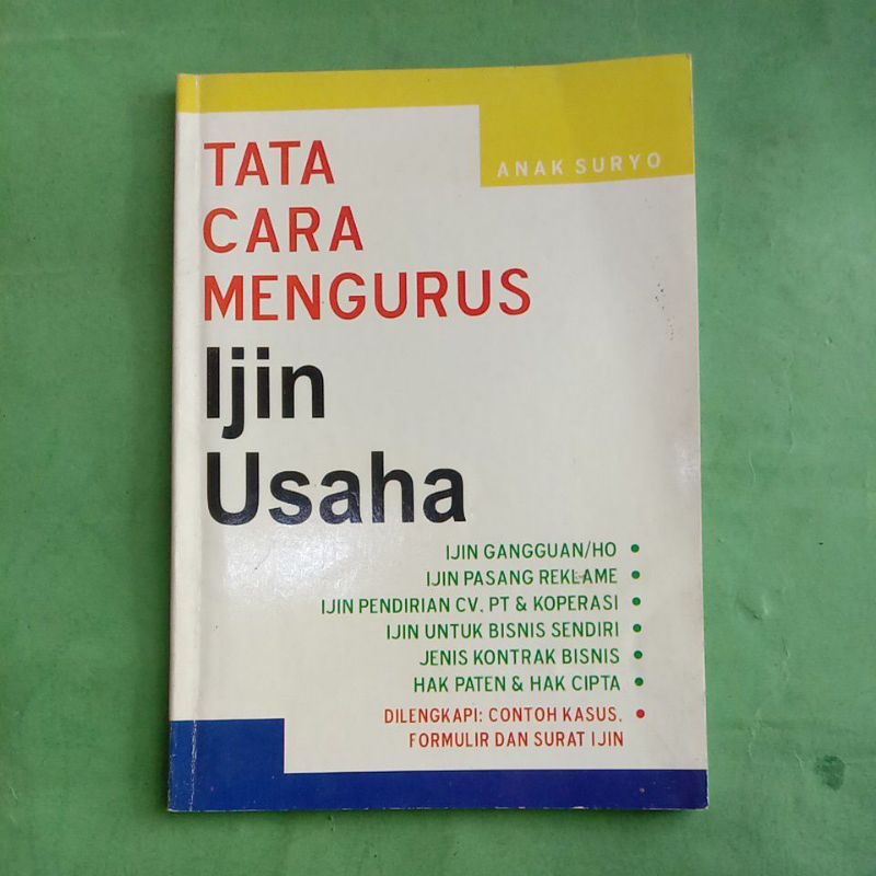 Jual Buku Tata Cara Mengurus Ijin Usaha Original Shopee Indonesia 9790