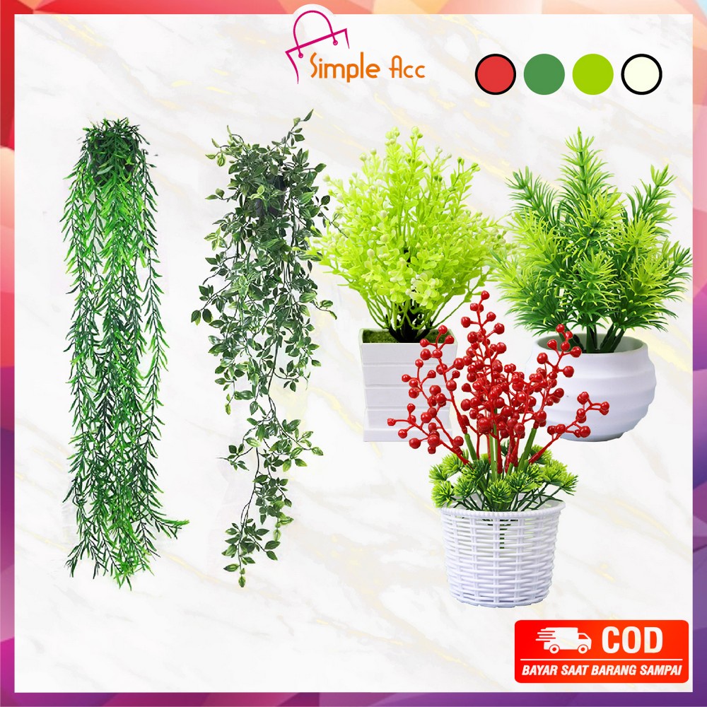 Jual DO-C622 C631 Pot Tanaman Hias Bunga Plastik Artifisial Plant ...