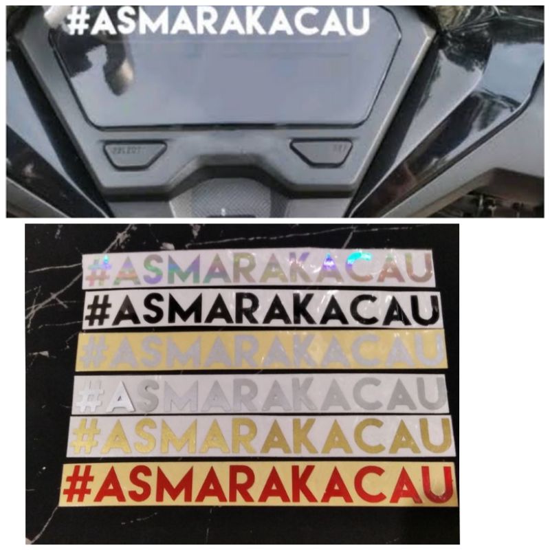 Jual STICKER ASMARA KACAU STICKER ASMARA KACAU STICKER MOBIL STICKER ...