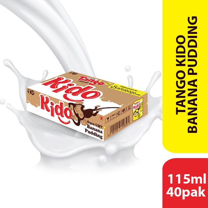 Jual Susu Tango Kido Banana Pudding 115 Ml X 40 Pcs (1 Karton) | Shopee ...