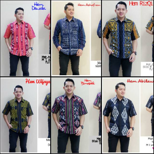 Product image Hem dan Kemeja Pria Tenun Lurik Troso Asli Jepara | Full Furing