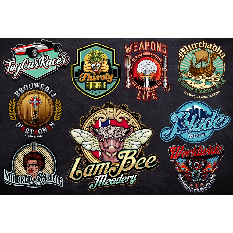 Jual Jasa Design Logo Vintage retro antik jadul untuk brand dan bisnis