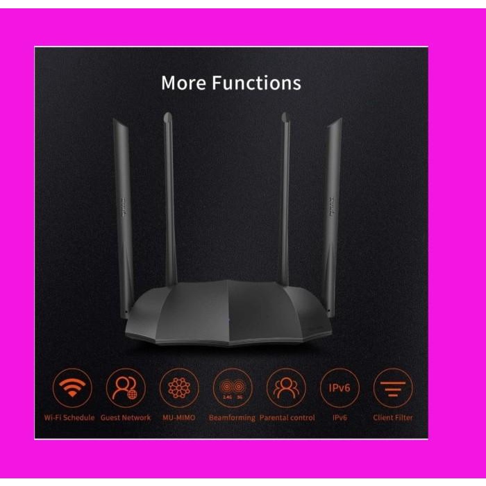 Jual Tenda ac7 Router Wifi Wireless WiFi 1200Mbps 2.4 5.0GHz 5 Antena ...