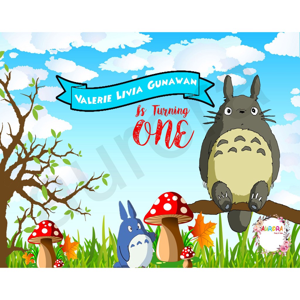 Jual BANNER ULANG TAHUN TOTORO / BACKDROP ULANG TAHUN TOTORO | Shopee ...