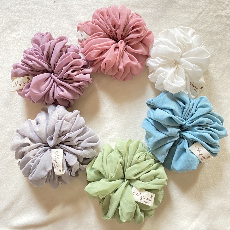 Jual SCRUNCHIE JUMBO CEPOL HIJAB IKAT RAMBUT SCRUNCHI SCRUNCI CEPOL ...