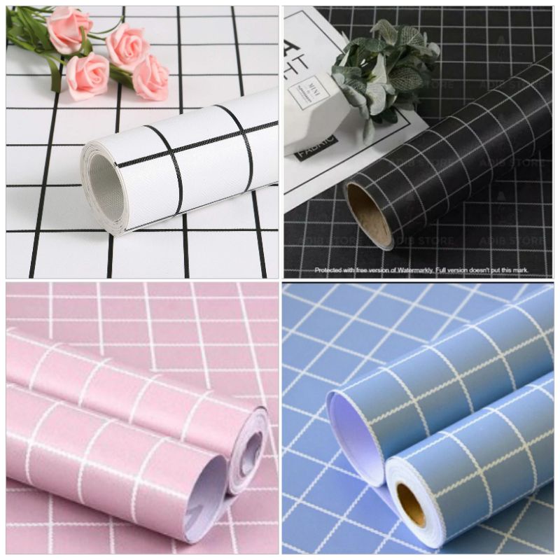 Jual wallpaper sticker dinding kotak jepang minimalis mewah elegan