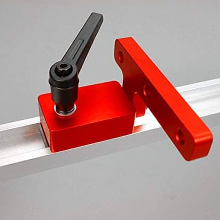 Jual stopper T Track / T Slot stop guide / miter track stop | Shopee ...