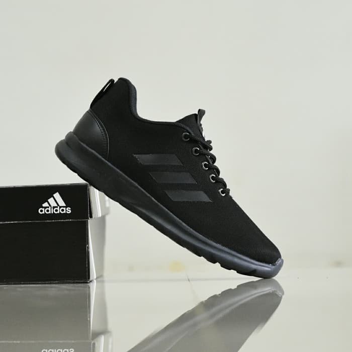 Adidas cloudfoam hitam sales