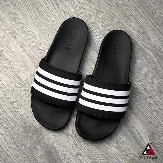 Jual Sandal Slides Adidas ADILETTE COMFORT AP9966 Black White