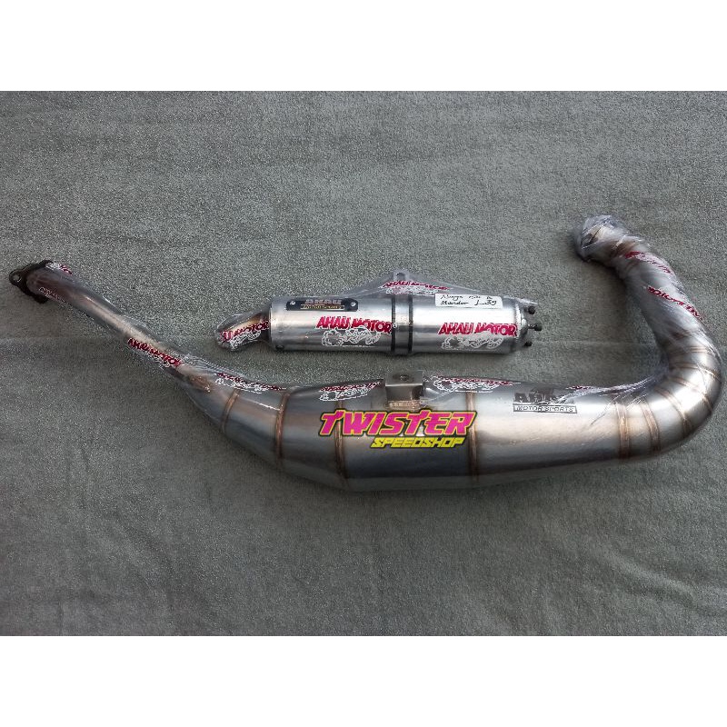 Jual knalpot ahau 1 ninja r ninja rr stainless leher L perut 39 knalpot ...