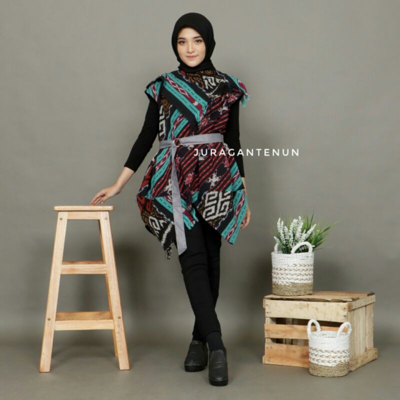 Jual Top Pancali - Blus Tenun - Baju Tenun Atasan | Shopee Indonesia