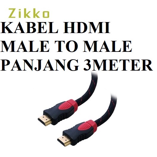 Jual Kabel Zikko Hdmi Male To Male Panjang Meter High Speed Cable Versi Braided Untuk Pc