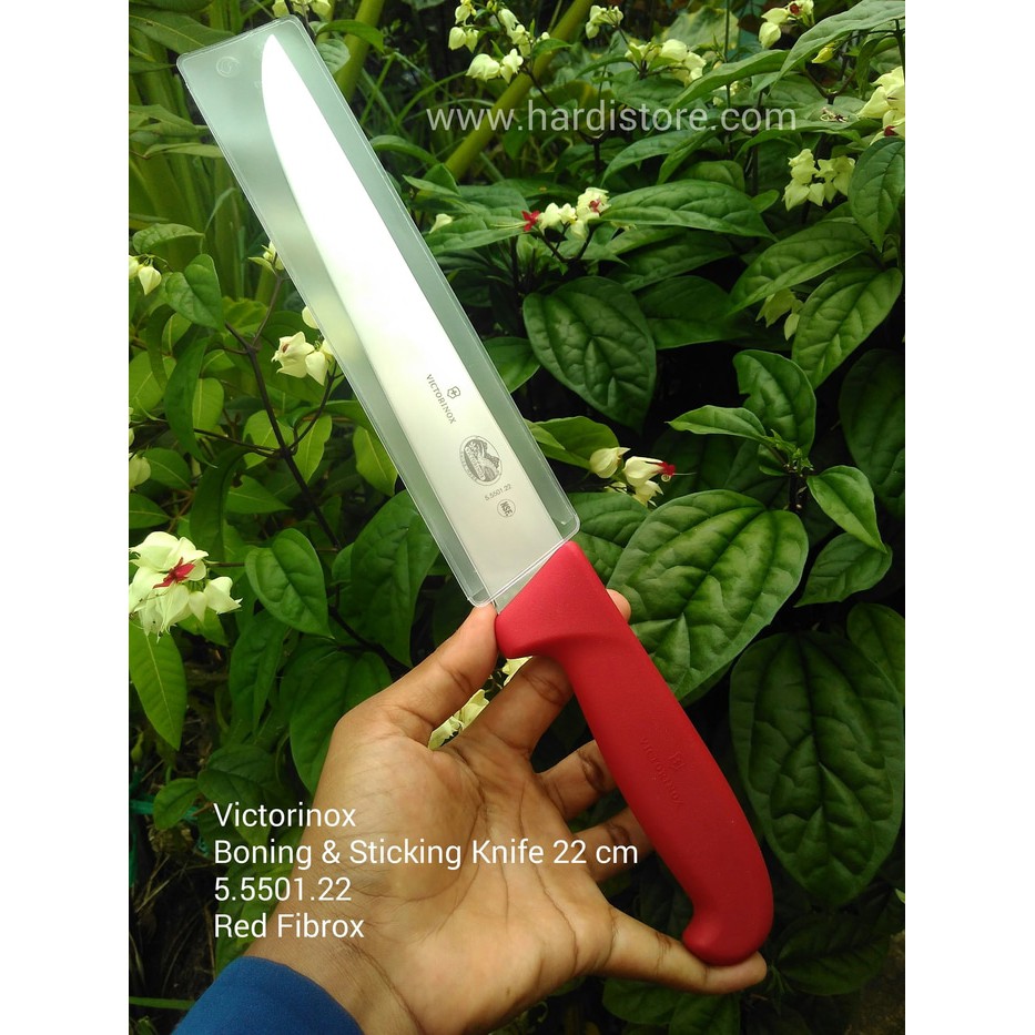 Jual Pisau Sembelih Victorinox Butcher Knife Cm Red Fibrox Sangat Tajam Shopee