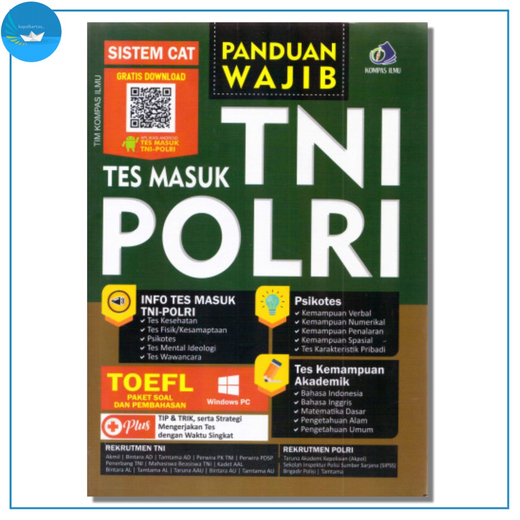 Jual Panduan Wajib Tes Masuk Tni Polri Sistem Cat Shopee Indonesia 6666