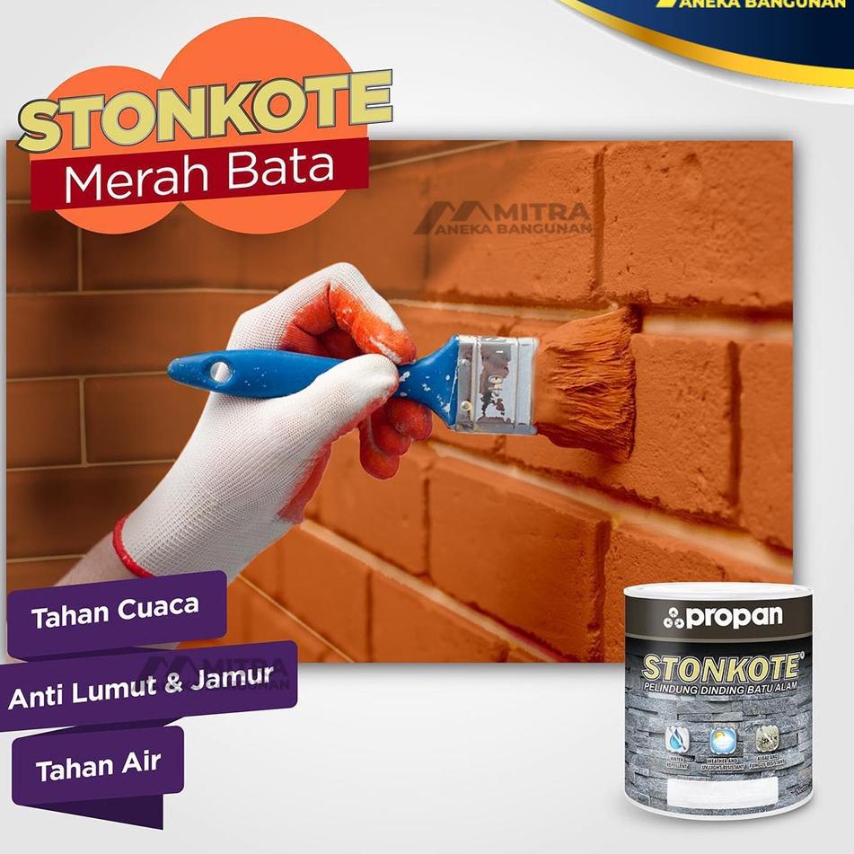 Jual Produk Berkualitas PROPAN STONKOTE CAT BATA MERAH / COATING BATU