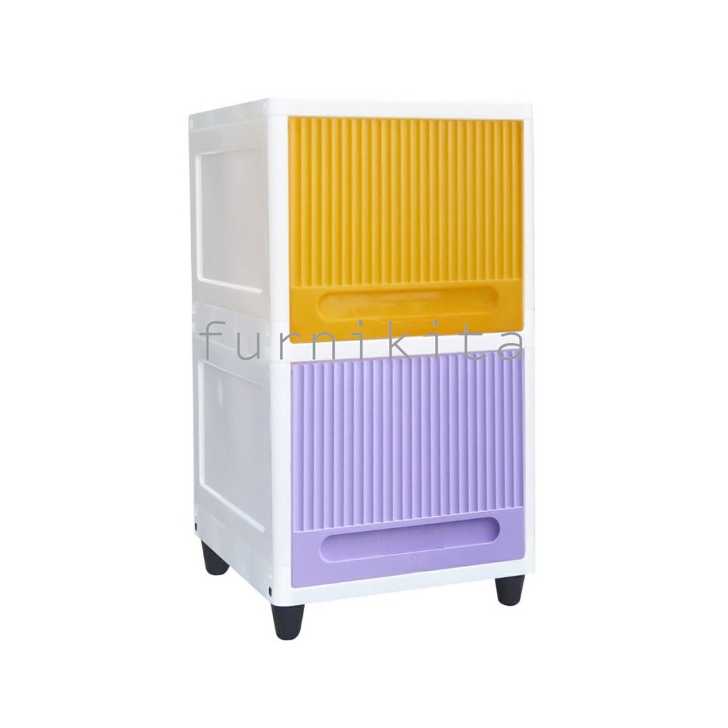 Jual LEMARI PLASTIK SERBAGUNA RAK BUKU CLUB FLIP SUSUN 2