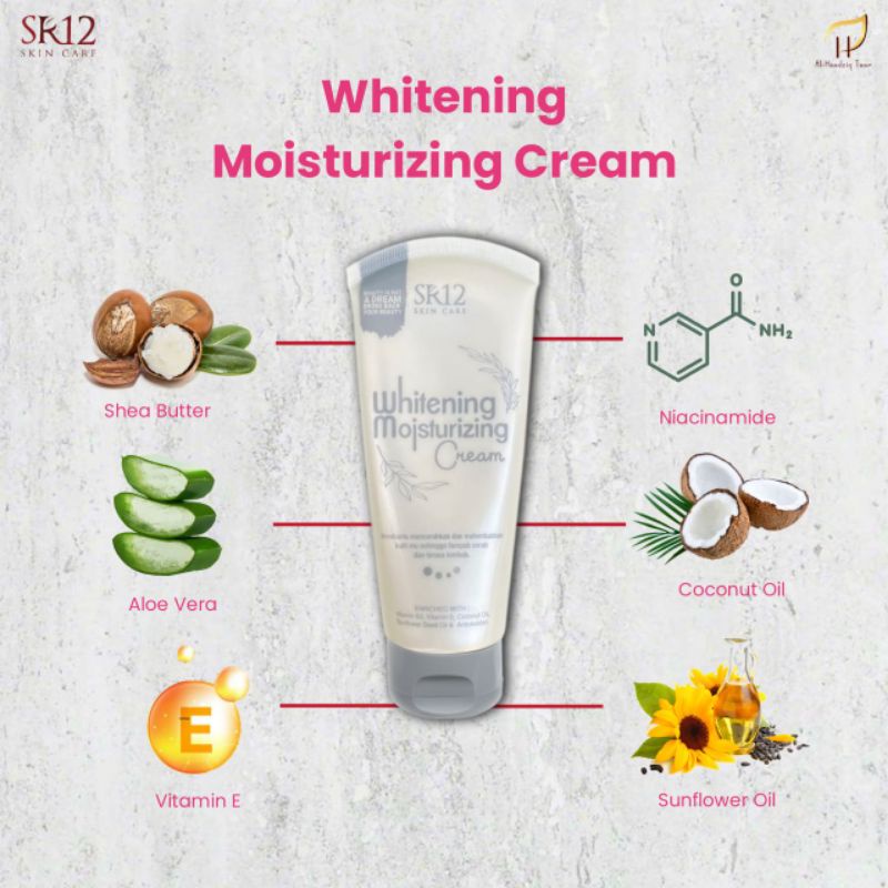 Jual Whitening Moisturizing Cream SR12 Pelembab Wajah Dan Tubuh ...