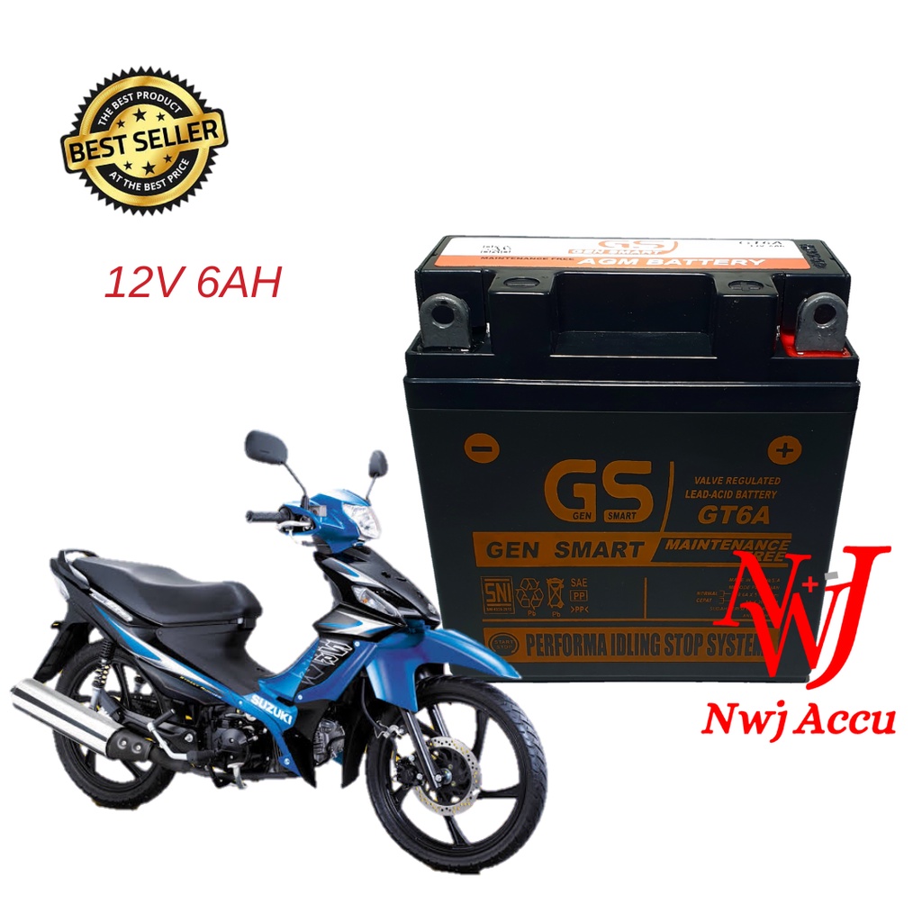 Jual Aki Kering Motor Suzuki Shogun 110 Smash Titan FW 115 Tornado GM5Z