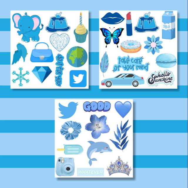 Jual Tumblr stiker versi Biru | Shopee Indonesia
