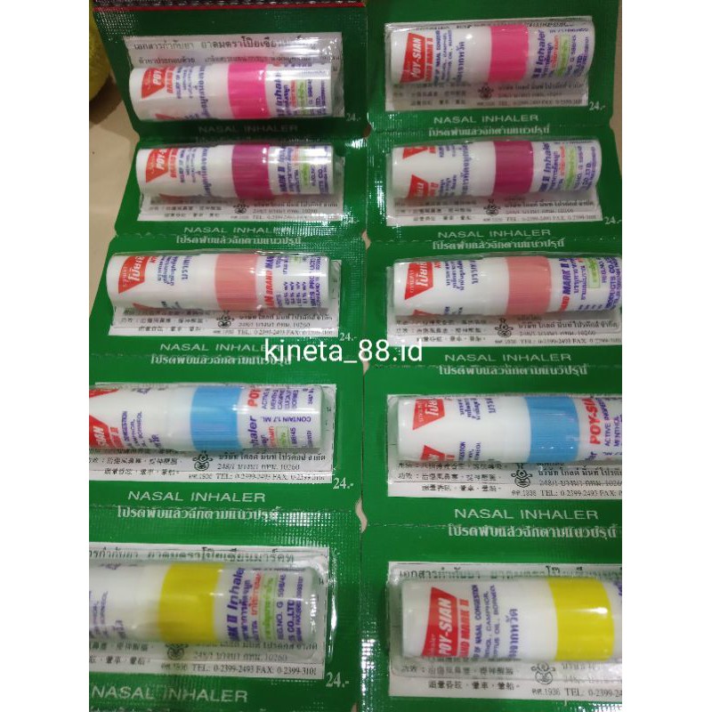 Jual pim saen poy sian brand mark ll nasal inhaler | Shopee Indonesia