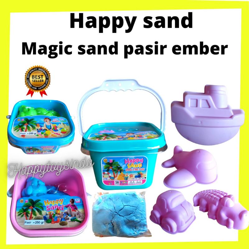 Jual Mainan Anak Magic Sand Pasir Ember Warna 250g Pasir Kinetik Warna ...