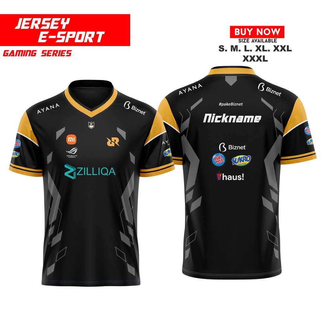 Jual Jersey Kaos Gaming Rrq Melior Gratis Custom Nickname Shopee Indonesia