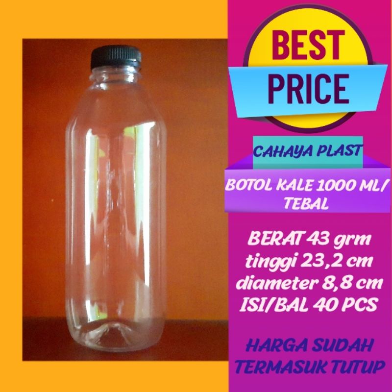 Jual Botol Plastik 1 Liter Terlengkap & Harga Terbaru April 2026 ...