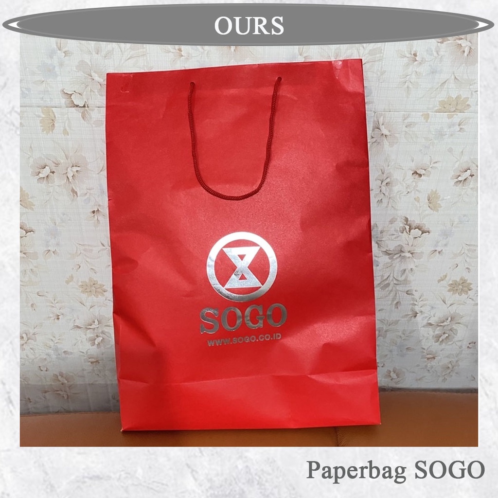 Jual Paperbag Sogo Ukuran Besar Ready Stok Paper Bag Tas Belanja Sogo Shopee Indonesia