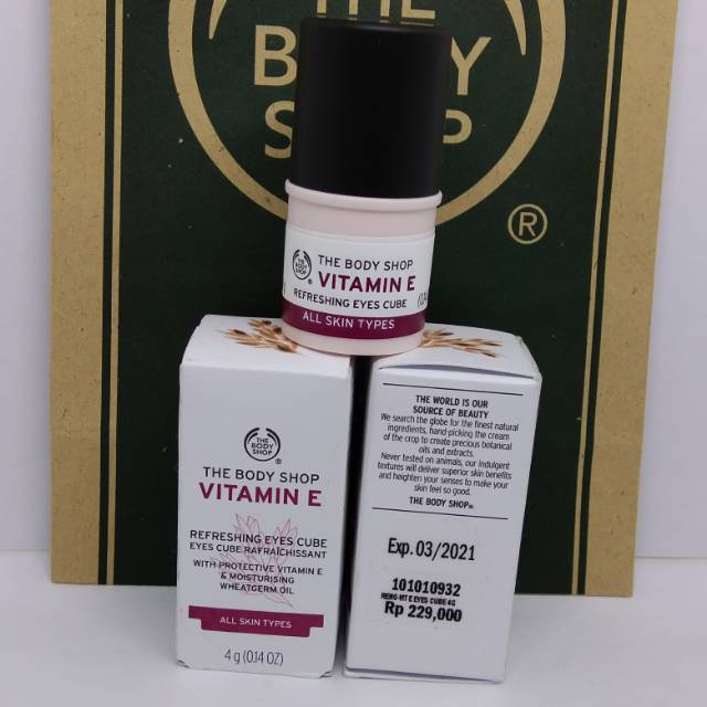 Jual The body shop VITAMIN E EYE CUBE 4gr (ORIGINAL ) Shopee Indonesia