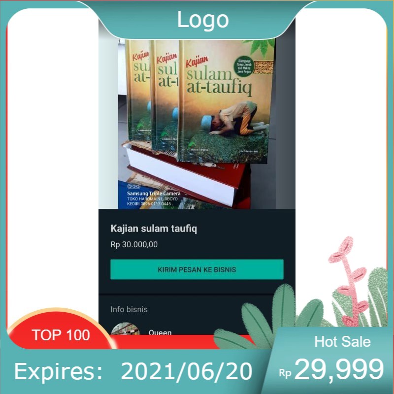 Jual Buku Kajian Kitab Sulam Taufiq Shopee Indonesia 8009