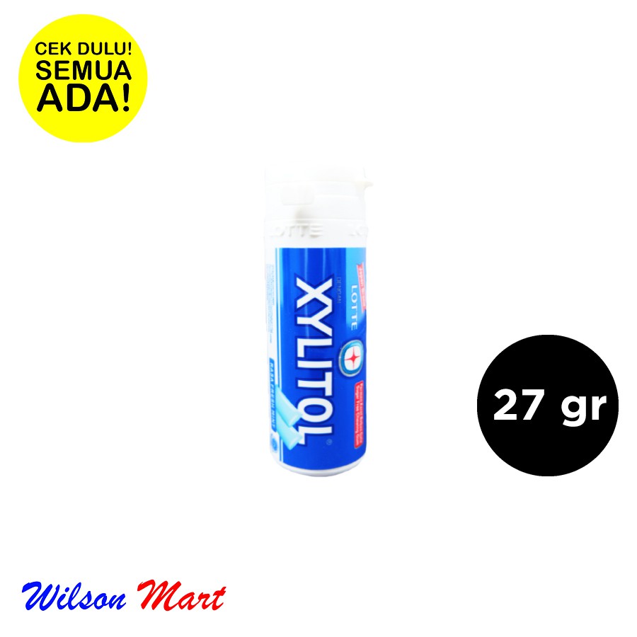 Jual LOTTE XYLITOL RASA FRESH MINT BIRU 27 GRAM PERMEN KARET | Shopee ...