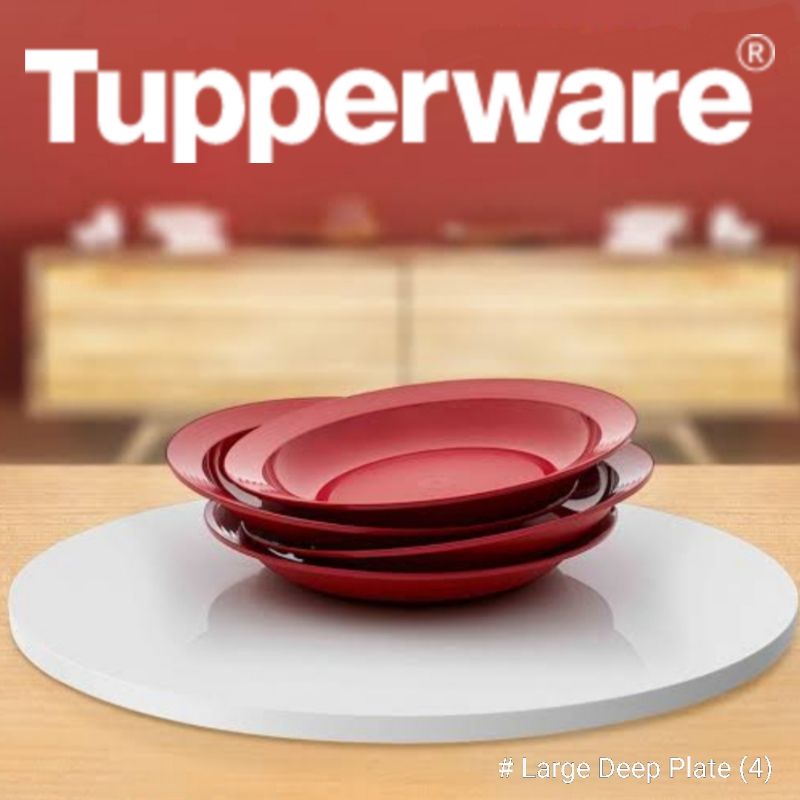 Jual Large Deep Plate Tupperware | Shopee Indonesia