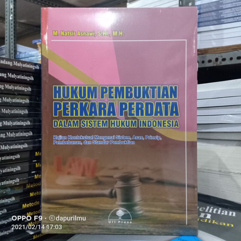 Jual Buku Original: Hukum Pembuktian Perkara Perdata Dalam Sistem Hukum ...