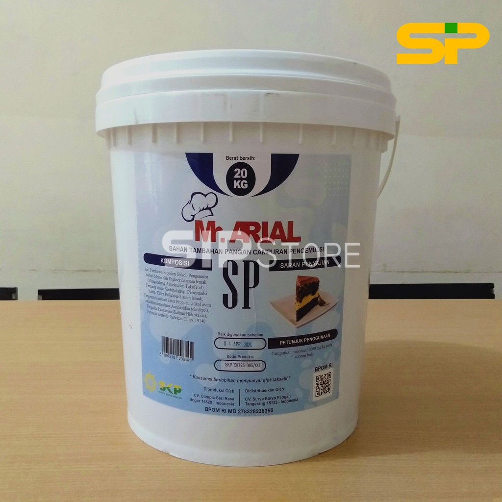 Jual Mr Arial SP Pengemulsi 20Kg / Pengembang & Pelembut Roti dan Kue