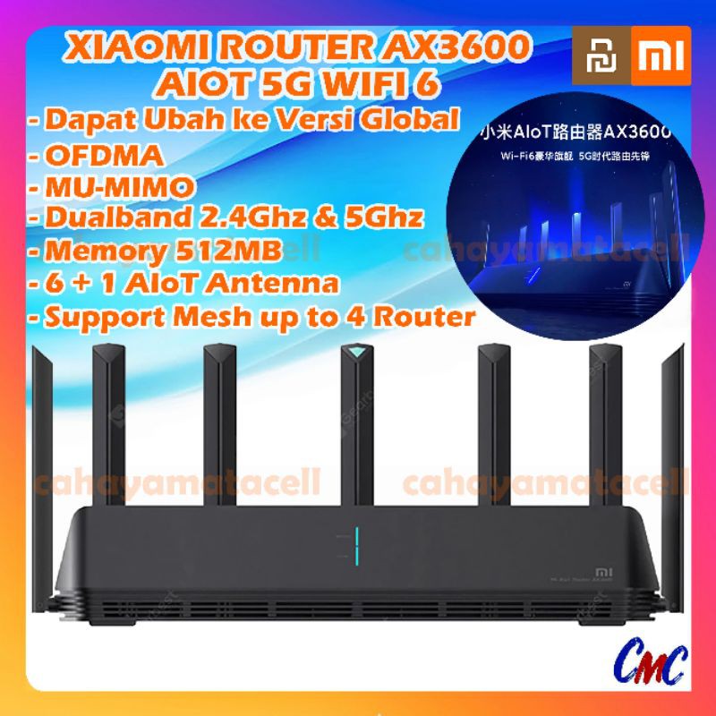 Xiaomi Mi AX9000 WiFi6 ワイヤレスメッシュルーターRA90（Xiaomi 