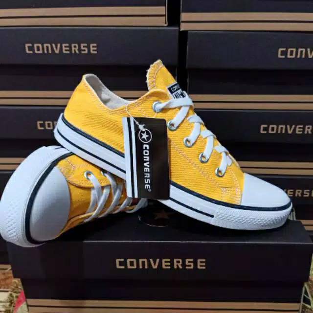 Jual Sepatu Converse All Star Kuning Pendek dan Tinggi | Shopee Indonesia