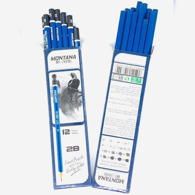 Jual (1 PACK) JUAL PENSIL MURAH LUSIN 2B Pensil Montana MT-2B01B ...