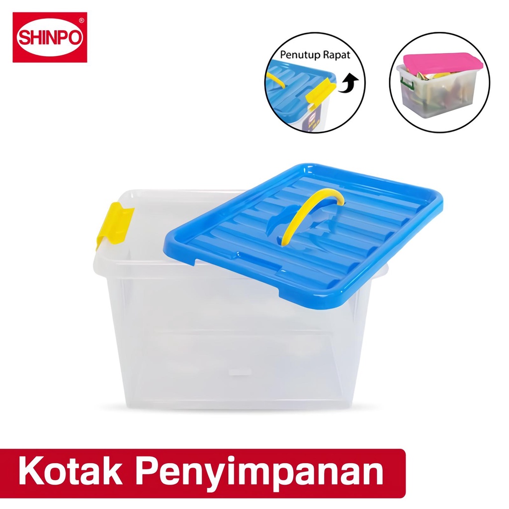 Jual SHINPO Kotak Penyimpanan Kontainer Plastik 16 Liter Ace Container ...